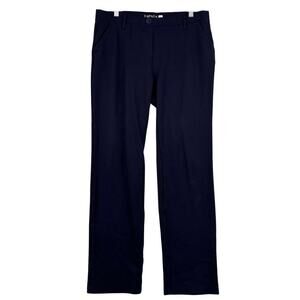 Tapata Yoga Dress Pants Size XXL Navy Blue Straight Leg Pull On Ponte Stretch